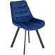 Стул бархатный MEBEL ELITE RICK Velvet, Темно-синий фотография