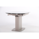 Стіл розкладний Joel beige AMF 120(180)X90 glass Quartz beige