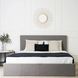 Ліжко двоспальне MEBEL ELITE MELIA, 160x200 см тканина Сірий