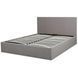 Ліжко двоспальне MEBEL ELITE MELIA, 160x200 см тканина Сірий