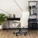 Стул офисный вращающийся MEBEL ELITE STRATO Экокожа Кремовый