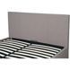 Ліжко двоспальне MEBEL ELITE MELIA, 160x200 см тканина Сірий