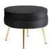 Крісло м'яке з підставкою MEBEL ELITE GRAND Velvet Чорний