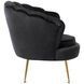 Крісло м'яке з підставкою MEBEL ELITE GRAND Velvet Чорний
