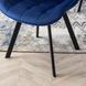 Стілець оксамитовий MEBEL ELITE RICK Velvet, Темно-синій