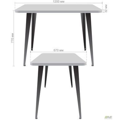Стіл обідній Cherry 1200 AMF 120X67 Венге фотографія