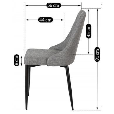 Стул MEBEL ELITE CORK 2 Серый фотография