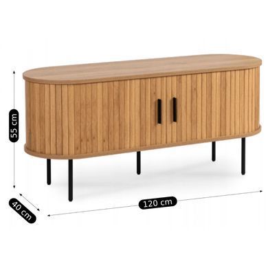 ТВ Тумба MEBEL ELITE TRISH 120 Дуб фотография