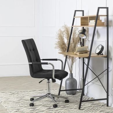 Стул офисный поворотный MEBEL ELITE BOSTON Velvet Черный фотография