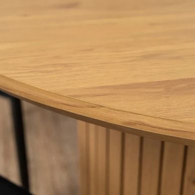 Стіл круглий розкладний MEBEL ELITE CHARLES 120(160)х120 см Дуб фотографія