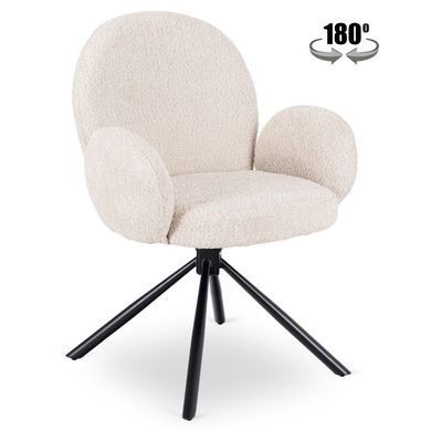 Стілець поворотний MEBEL ELITE MUSSO Бежевий фотографія