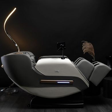 Массажное кресло MEBEL ELITE VX MAX экокожа Серый Меню на английском языке фотография