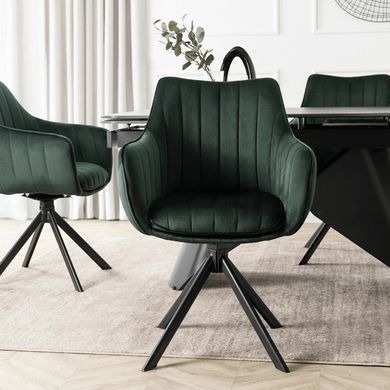Стул поворотный MEBEL ELITE MUMBAI 2 Velvet&nbsp;Зеленый фотография