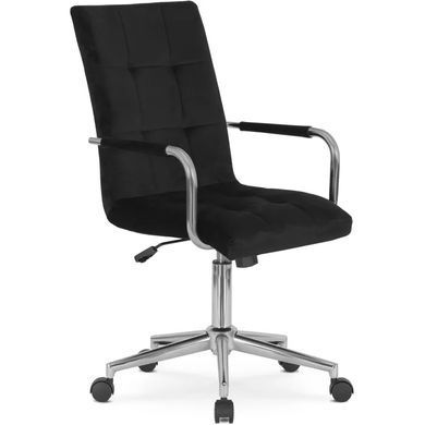 Стул офисный поворотный MEBEL ELITE BOSTON Velvet Черный фотография