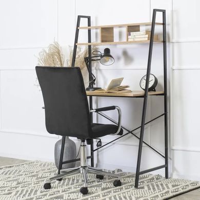 Стул офисный поворотный MEBEL ELITE BOSTON Velvet Черный фотография