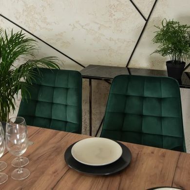 Стілець оксамитовий MEBEL ELITE RICK Velvet Зелений фотографія