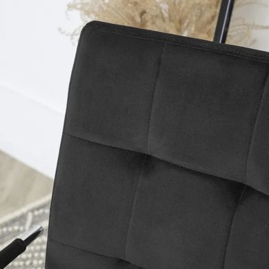 Стул офисный поворотный MEBEL ELITE BOSTON Velvet Черный фотография
