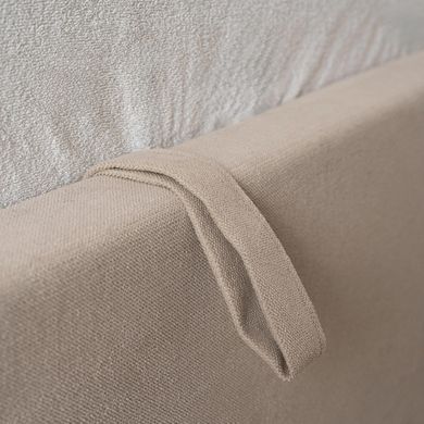 Ліжко двоспальне MEBEL ELITE MARSYLIA 160x200 см Беж фотографія