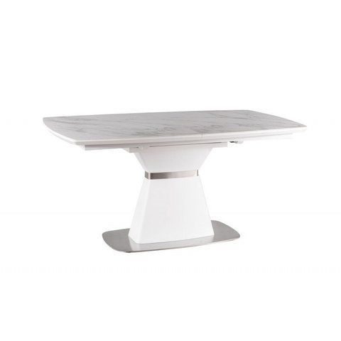 Стіл Обідній SATURN II CERAMIC Signal 160(210)X90 Білий Ефект Мармуру фотографія