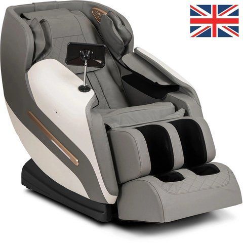 Масажне крісло MEBEL ELITE VX MAX екошкіра Сірий Меню англійською мовою фотографія