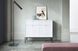 Комод Perfect Home Новая/Nova 2-дверный с 2 ​​ящиками и черными ножками KSZ104 Белый фотография