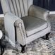 Кресло мягкое бархатное MEBEL ELITE MALLO Velvet Серый