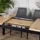 Стол раскладной MEBEL ELITE HUGO 160(230)х80 см Дуб артизан / Черный