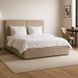 Ліжко двоспальне MEBEL ELITE MARSYLIA 160x200 см Беж фотографія