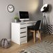 Стіл туалетний письмовий Perfect Home Ада / Ada 5S/120 з 5 шухядами Білий глянець
