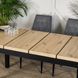 Стол раскладной MEBEL ELITE HUGO 160(230)х80 см Дуб артизан / Черный