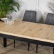 Стол раскладной MEBEL ELITE HUGO 160(230)х80 см Дуб артизан / Черный