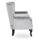 Кресло мягкое бархатное MEBEL ELITE MALLO Velvet Серый